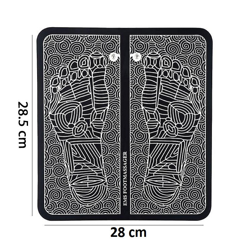 Rechargeable EMS Foot Massager Mat with 8 Modes & 19 Intensity Levels