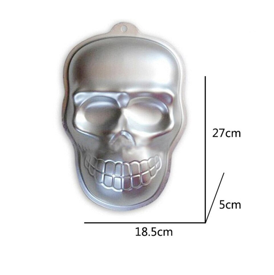 Skull Aluminium Cake Baking Mold