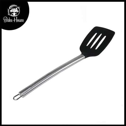 Slotted Spatula Turner Plastic with Steel Handle