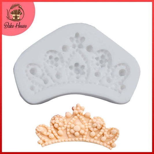 Small Size Flowers Design Crown Silicone Fondant Mold