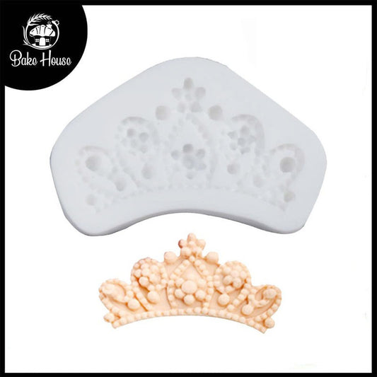 Small Size Flowers Design Crown Silicone Fondant Mold