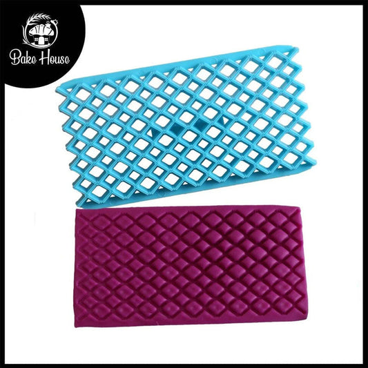 Small & Big Diamond Texture Plastic Fondant & Cake Embosser