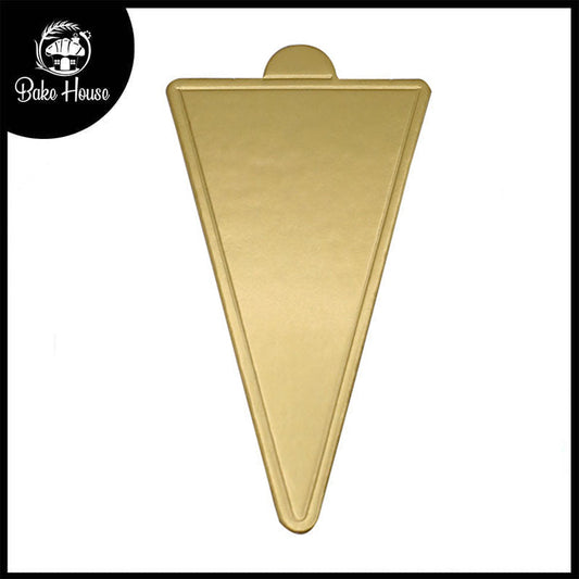 Triangle Shape Pastry Placer Board Golden 10Pcs Pack Small