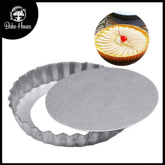 Mini Tart Pie Pan 5 Inch With Loose Bottom Silver