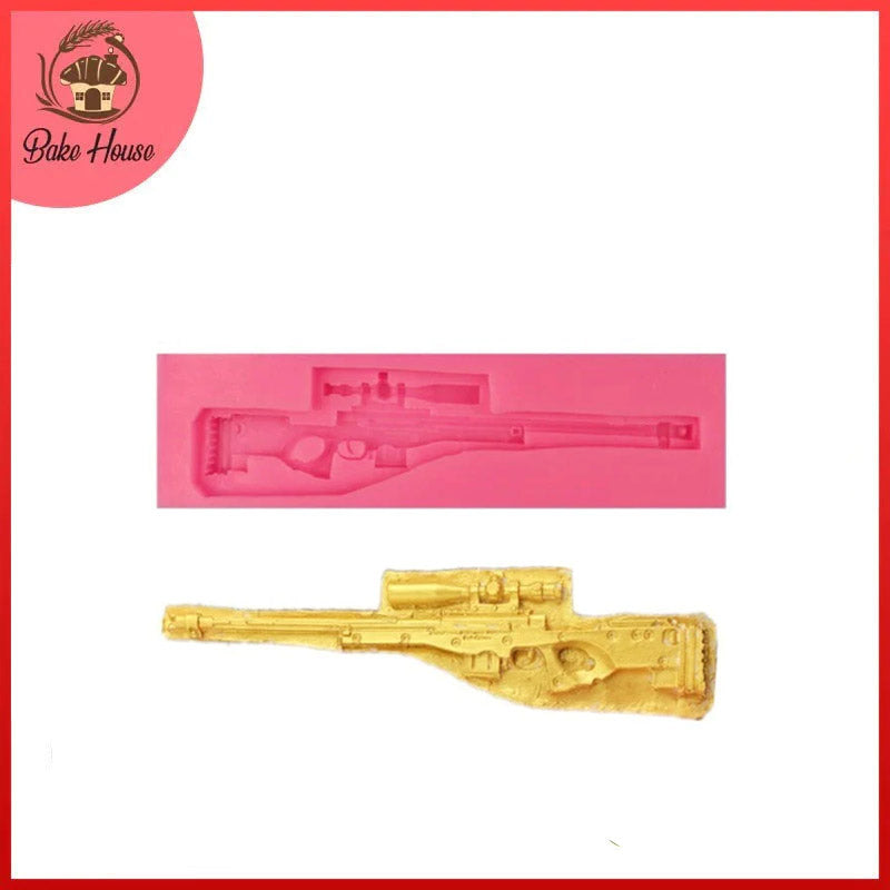 Sniper Gun Silicone Fondant & Chocolate Mold