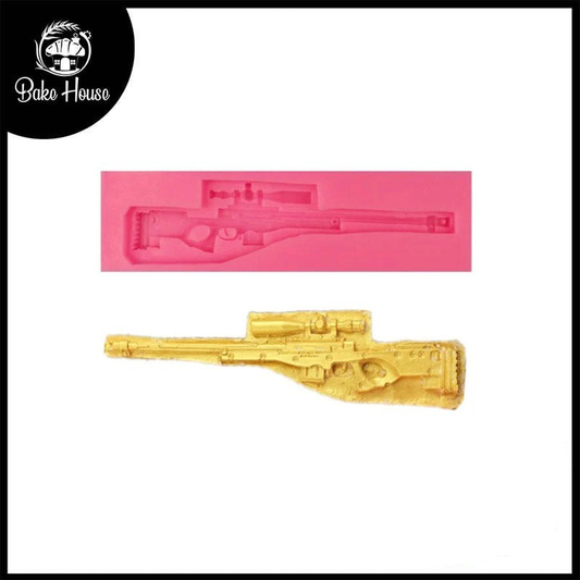 Sniper Gun Silicone Fondant & Chocolate Mold