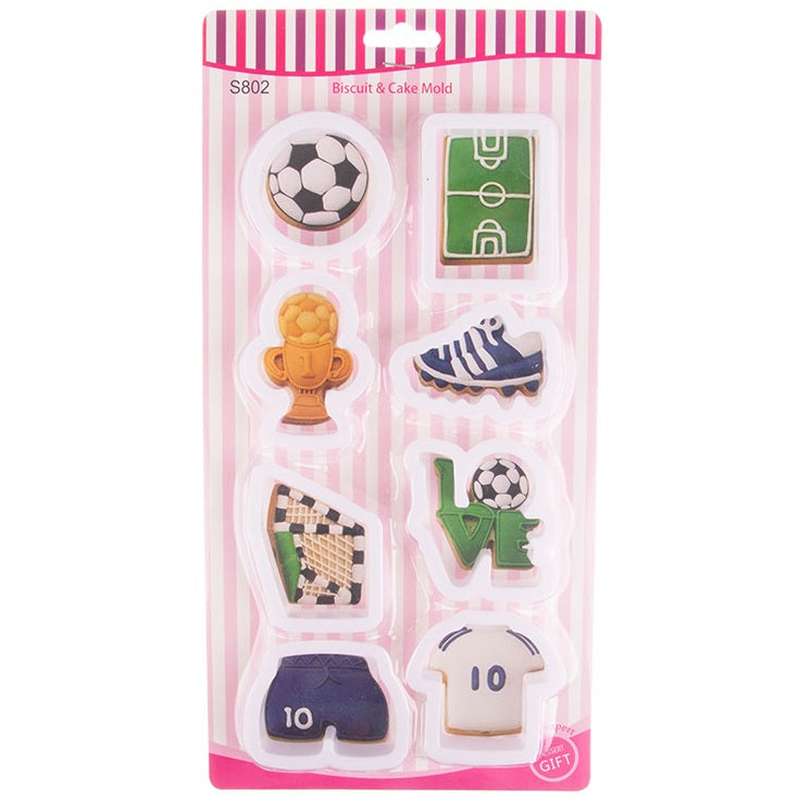 Soccer Theme Fondant & Cookie Cutter Set