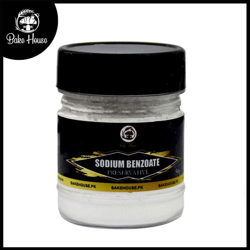 Sodium Benzoate Preservative Powder 50gm Pack – Bake House - The Baking ...