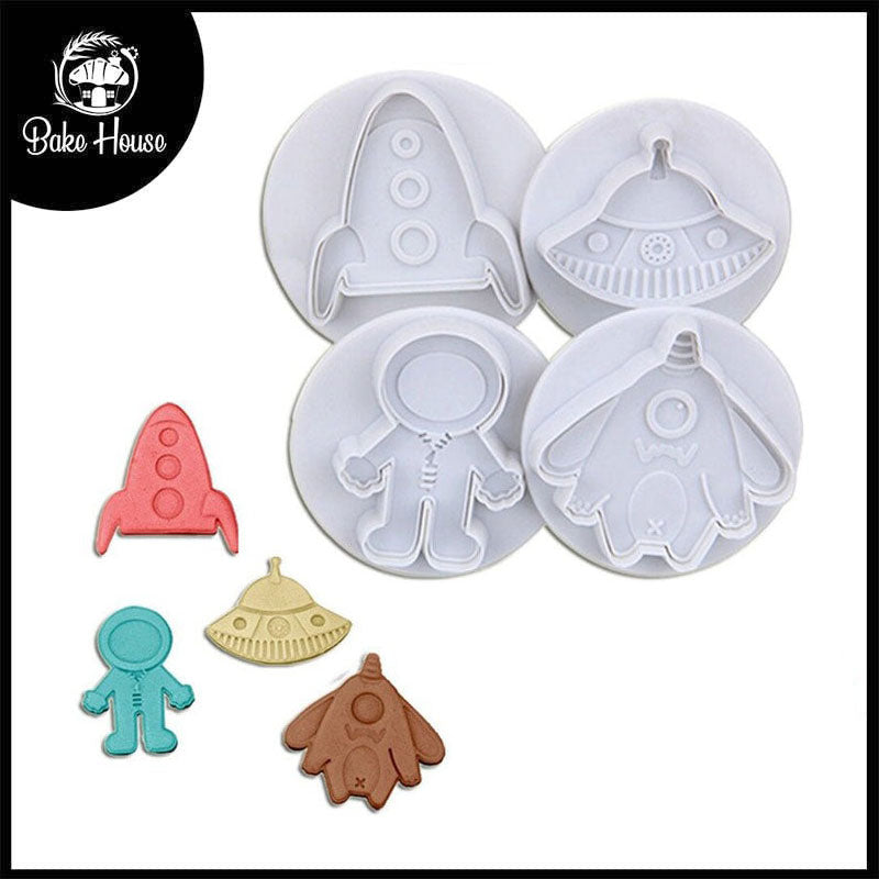 Space Theme Fondant Plunger Cutters 3Pcs Set