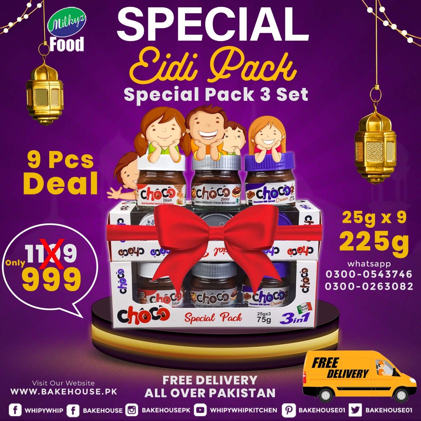 Special Choco Eidi Pack 9Pcs Deal Free Delivery All Pakistan