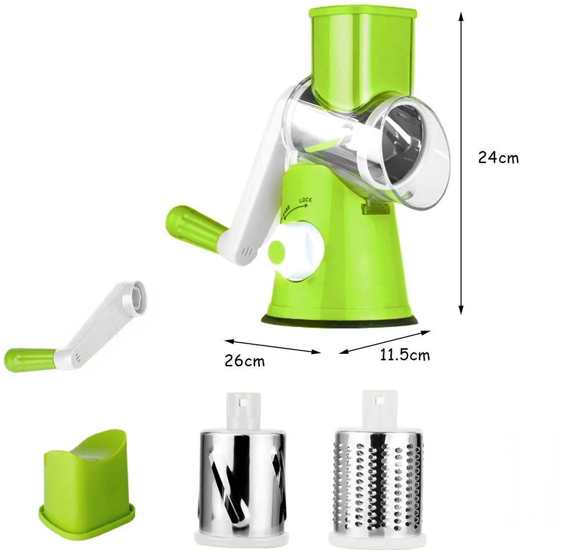 Multifunctional Tabletop Drum Grater