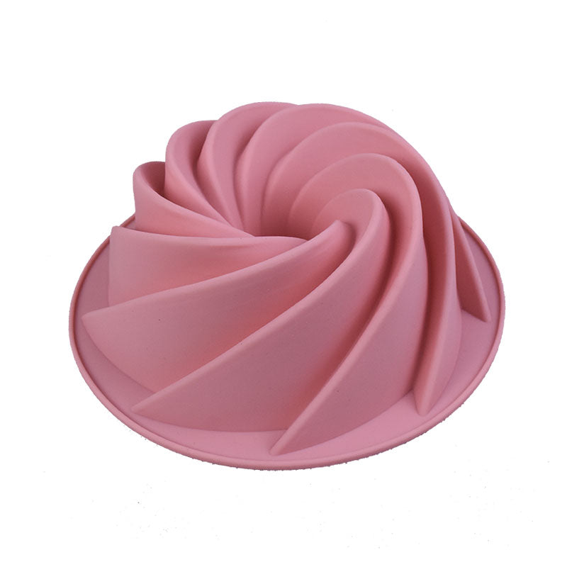 Spiral Shape Silicone Bundt Baking Mold 16.5cm