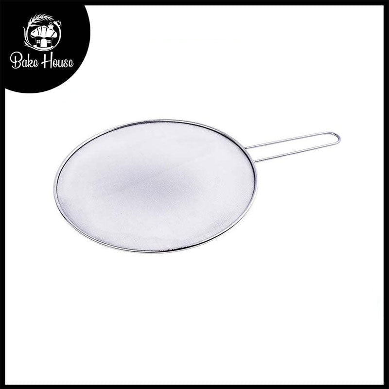 Bacon Screen Splatter Screen Stainless Steel With Handle 33cm – Bakehouse.pk