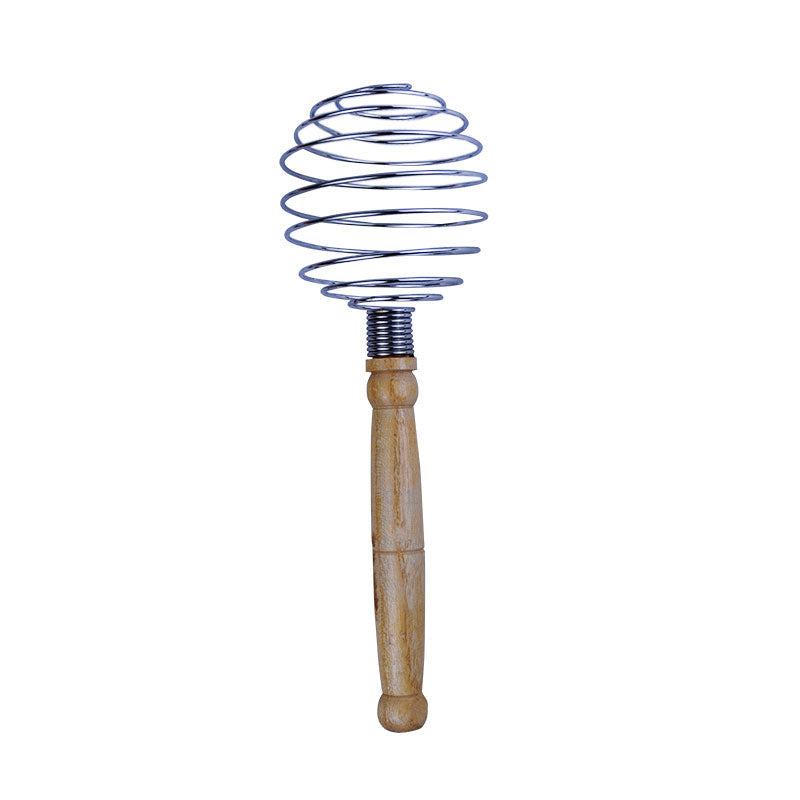 Spring Hand Whisk Wooden Handle 23.5 cm