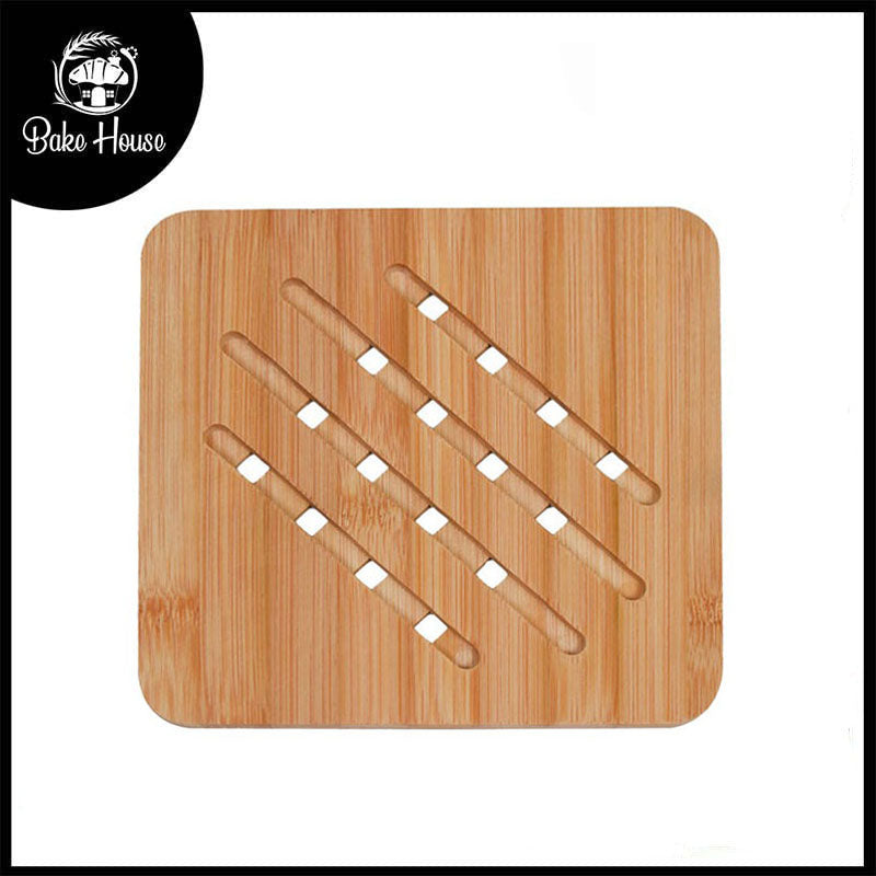 Square Bamboo Heat Resistant Table Pad For Hot Pots