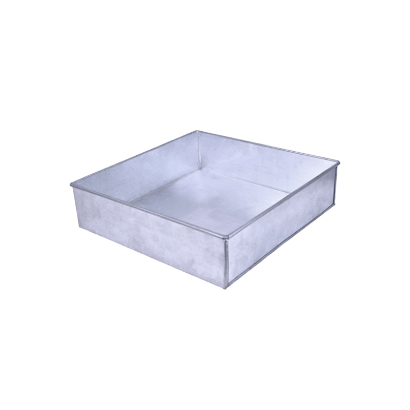 Square Cake Baking Mold Silver 7 X 7 Inch