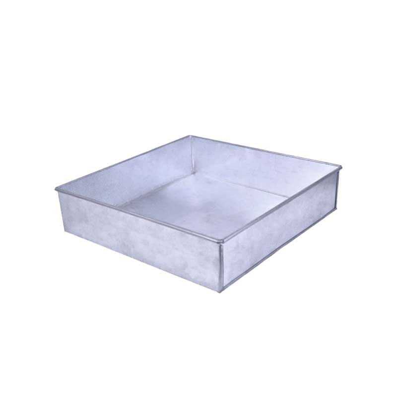 Square Cake Baking Mold Silver 8 X 8 Inch
