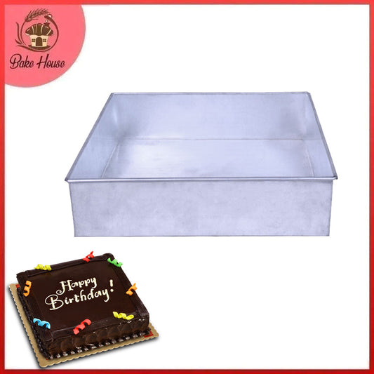 Square Cake Baking Mold Silver 9 X 9 Inch