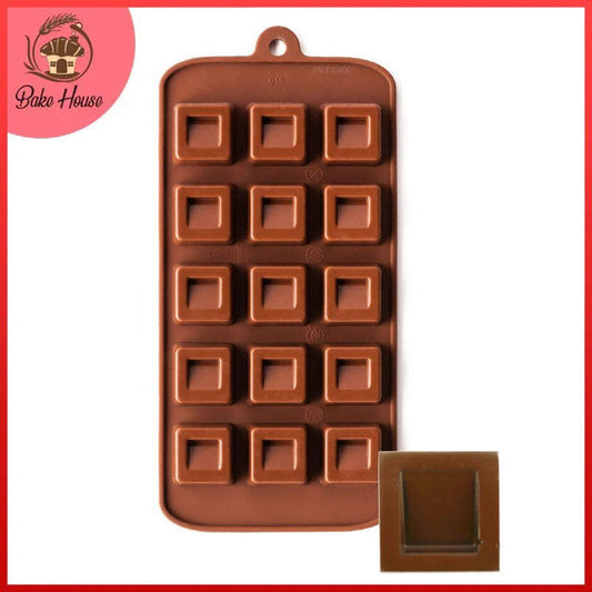 Square Candy Silicone Chocolate Mold 15 Cavity