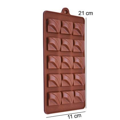 Square Shape Silicone Chocolate & Candy Mold 15 Cavity