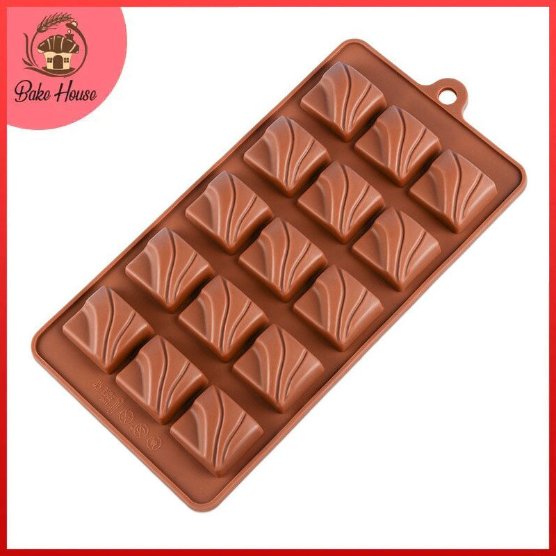 Square Shape Silicone Chocolate & Candy Mold 15 Cavity