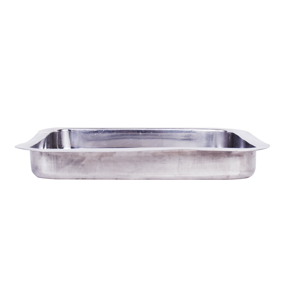 Stainless Steel Deep Rectangle Food Serving Tray 31 x 23.5 cm