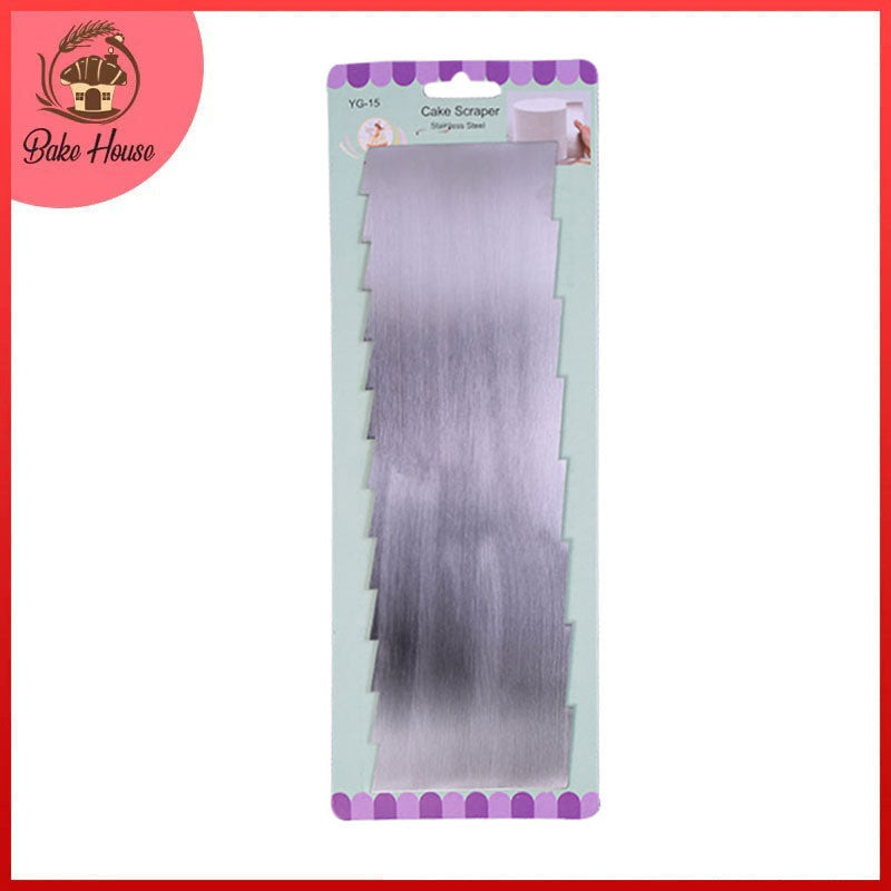 Double Sided Cake Edge Comb Stainless Steel