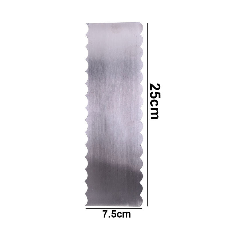 Double Sided Cake Edge Comb Stainless Steel