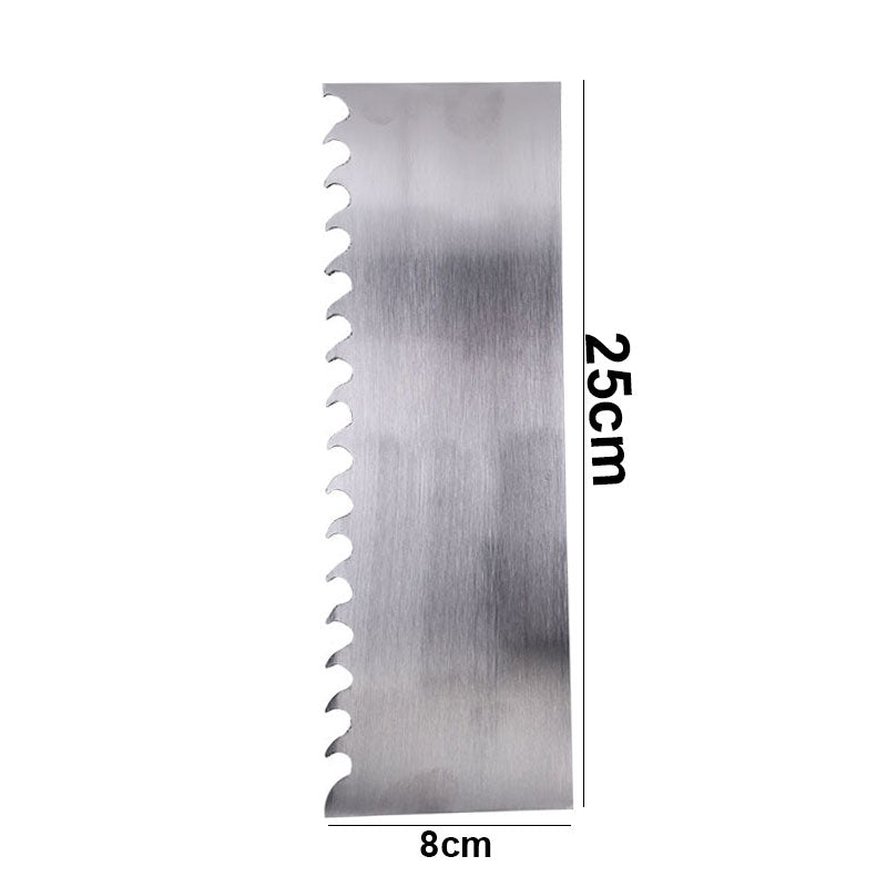 Double Sided Cake Edge Comb Stainless Steel