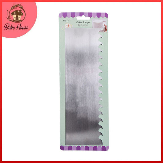 Stainless Steel Double Sided, Cake Edges Decorating Comb Design 16