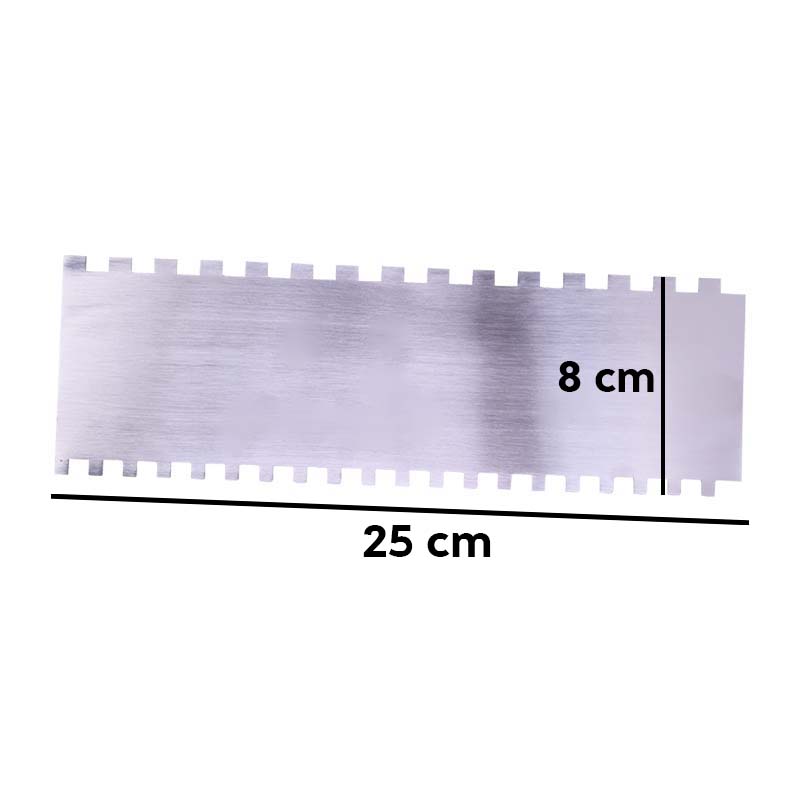 Double Sided Cake Edge Comb Stainless Steel