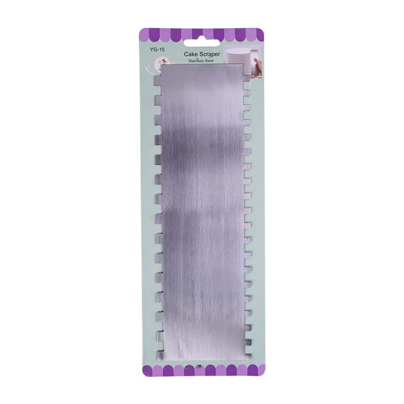 Double Sided Cake Edge Comb Stainless Steel