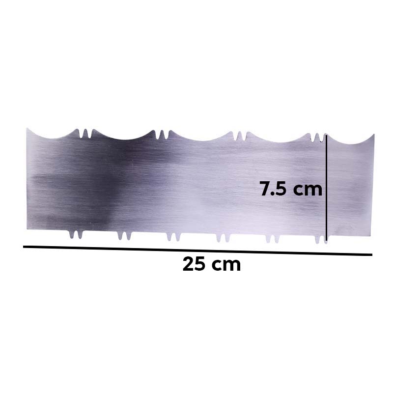 Double Sided Cake Edge Comb Stainless Steel