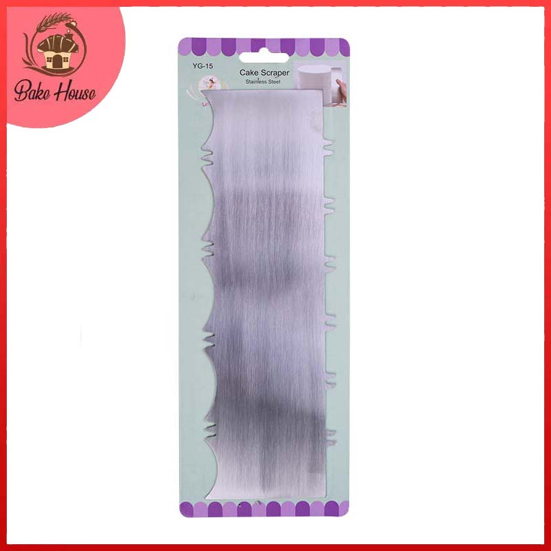 Double Sided Cake Edge Comb Stainless Steel