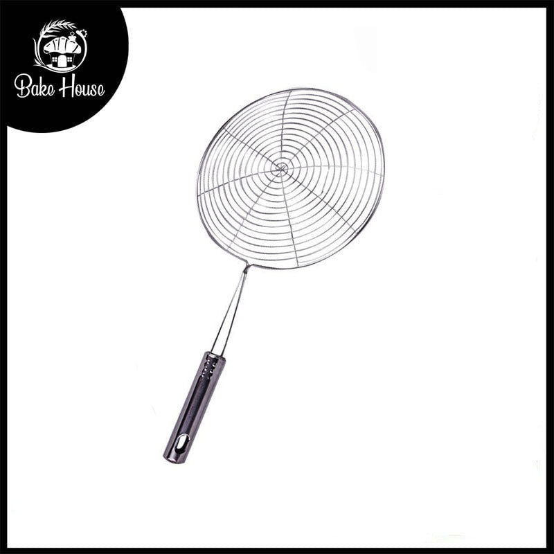 Stainless Steel Frying Strainer Steel Handle 13cm Basket