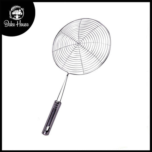 Stainless Steel Frying Strainer Steel Handle 15cm Basket