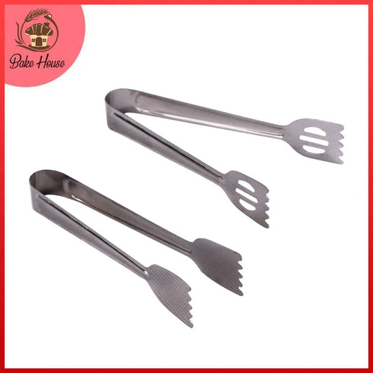 Stainless Steel Kitchen Small Tong 2Pcs Set (Design 02)