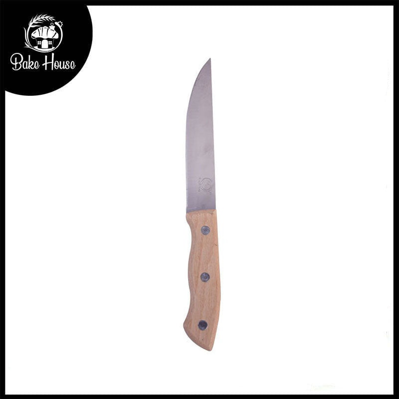 Stainless Steel Multi Purpose Kitchen Knife with Wood Handle 24cm