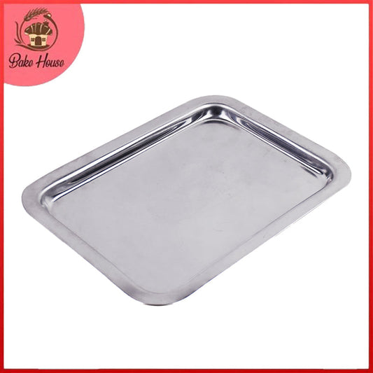 Stainless Steel Rectangle Serving Tray Extra Large