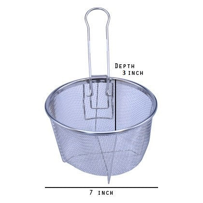 Stainless Steel Round Wire Fry Basket