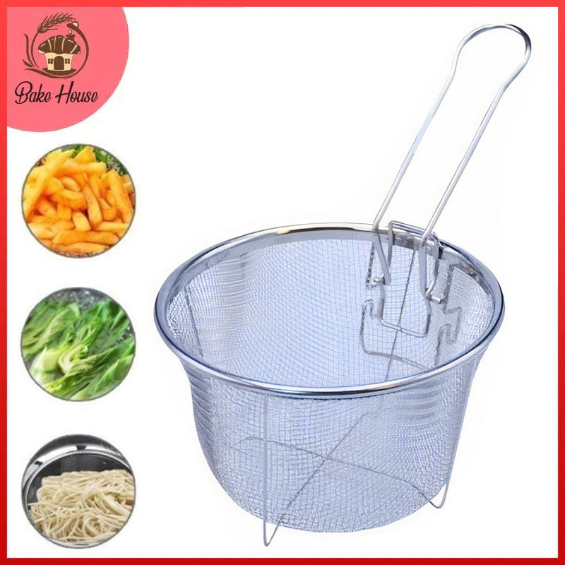 Stainless Steel Round Wire Fry Basket