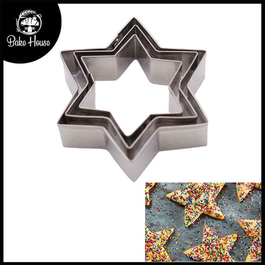 Stainless Steel Star Cookie Cutter 3Pcs Set