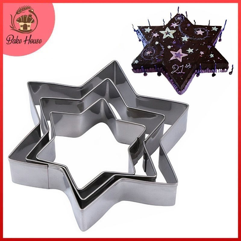 Star Cake Ring 3 Pcs Set Stainless Steel