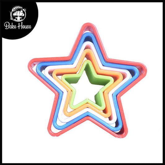 Star Cookie Cutter Colorful 5Pcs Set Plastic