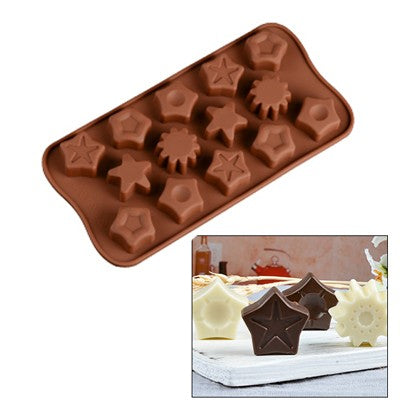 Star Theme Silicone Chocolate Mold 14 Cavity