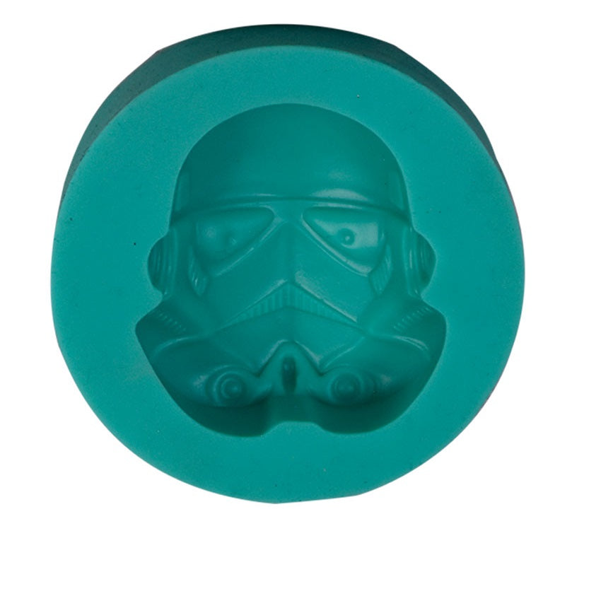 Stormtrooper Character Mask Silicone Fondant Mold