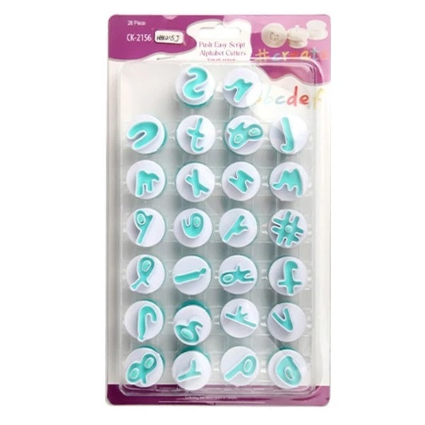 Stylish Alphabet Plunger Cutter Set 26Pcs Set