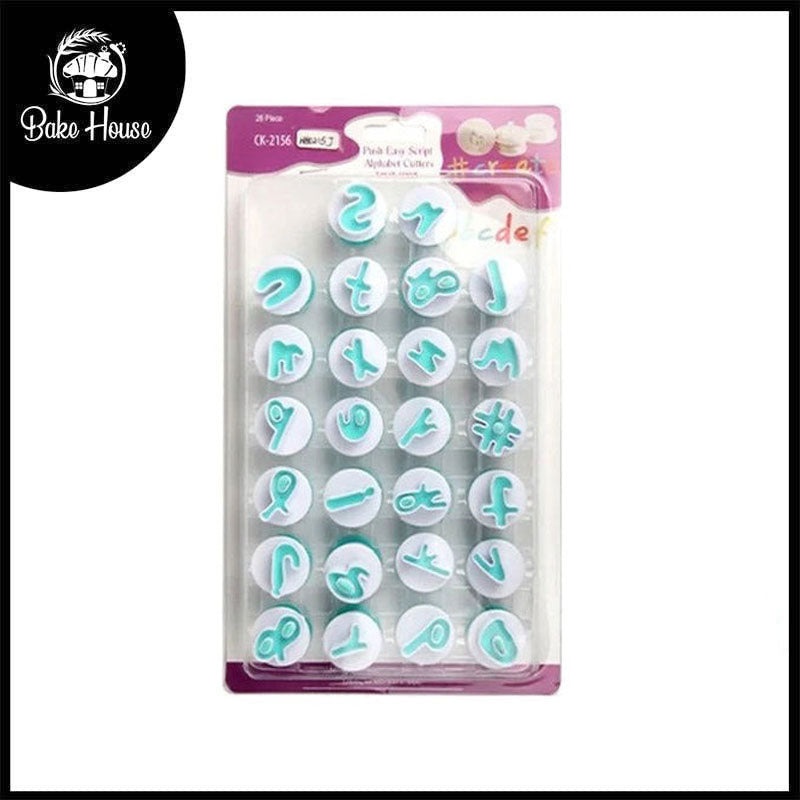 Stylish Alphabet Plunger Cutter Set 26Pcs Set