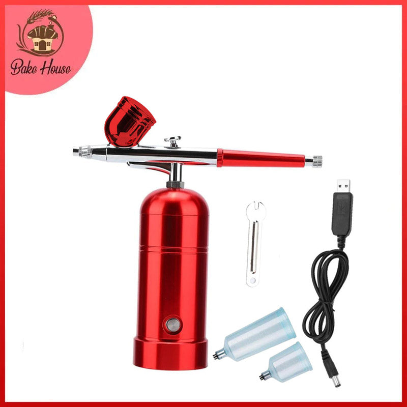 Stylish Rechargeable Wireless Air Brush Stainless Steel