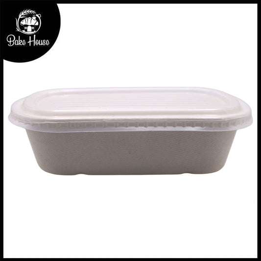 Sugarcane Bagasse Oval Lunch Box 750ml